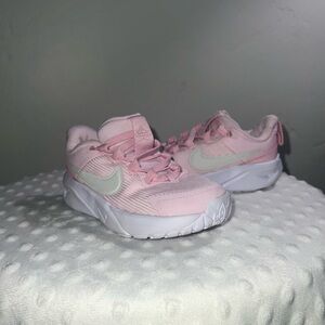 Nike Kids Light Pink and White Sneakers